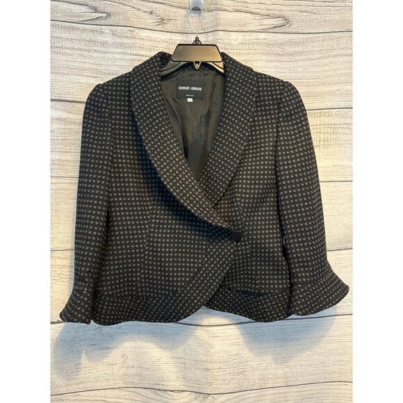 Giorgio Armani Collezioni  Polka Dot Blazer Size 42 - Picture 1 of 4